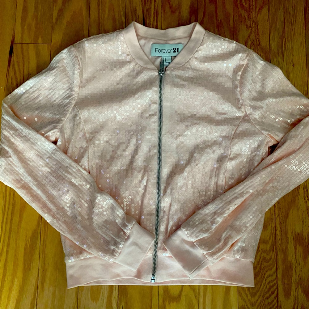 NWT pink sequin Forever 21 jacket